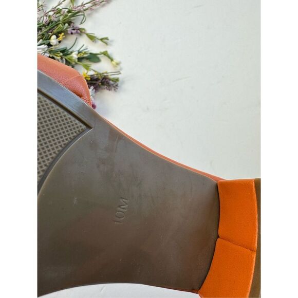 Marc Fisher Women's Orange Casper Heeled Braided Sandal Size 10M - Picture 4 of 4